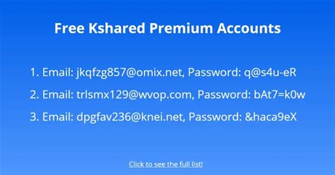 kg; js; as; xb; tr. . Kshared premium account free